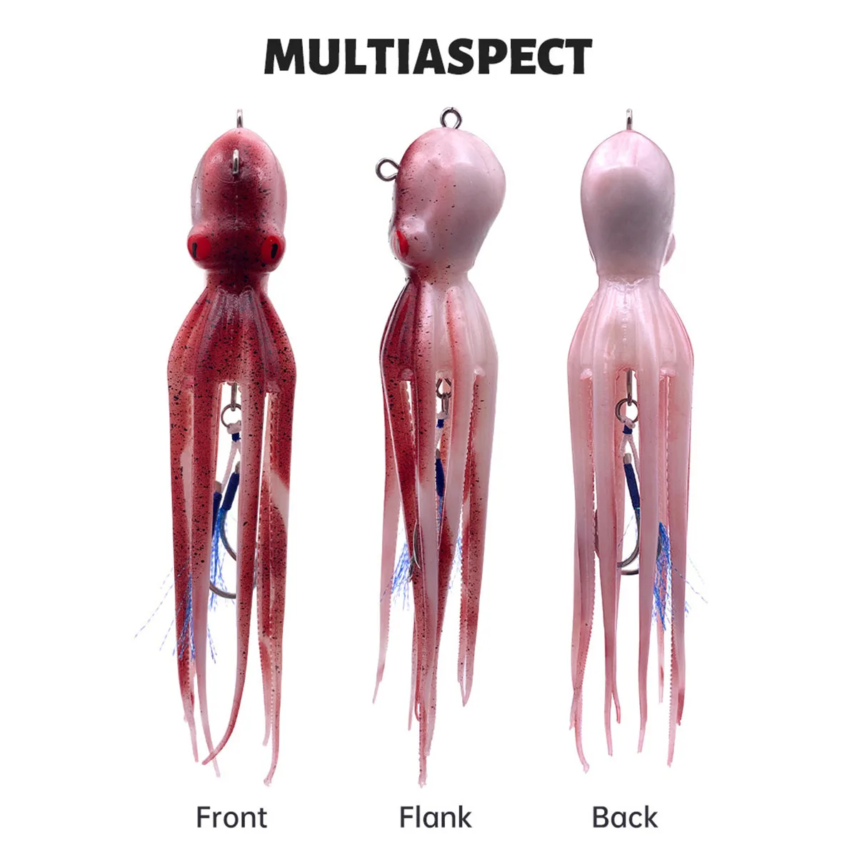 Señuelo de pesca de calamar Artificial, pulpo, 175g200g240g300g, cebo de natación de agua salada, pesca en barco de aguas profundas, Amberjack, atún Wahoo - imagen 5
