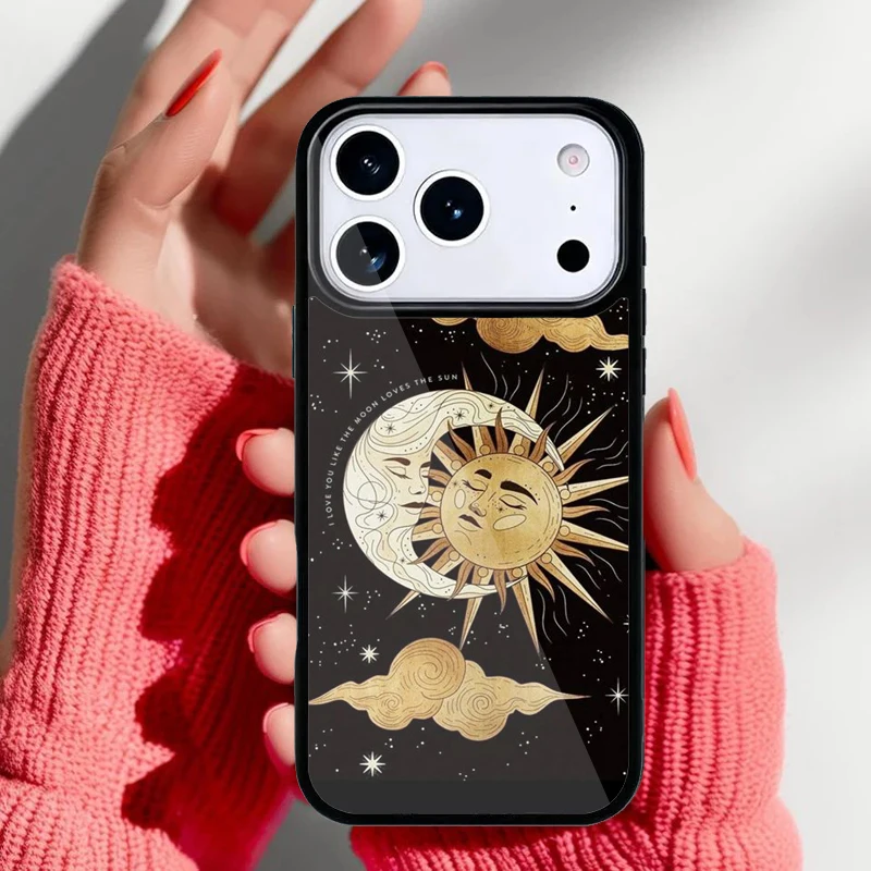 Funda instalada en un iPhone Pro mostrando el efecto visual completo