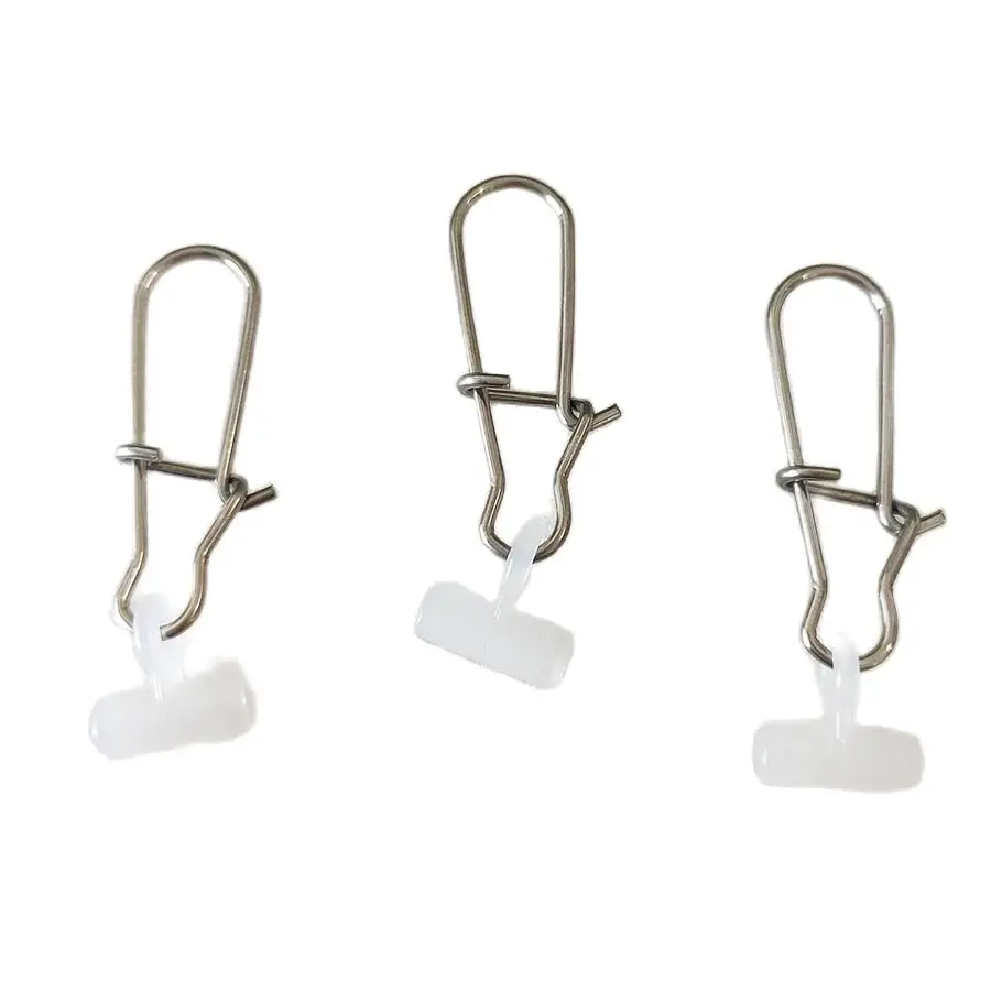 Duo Conectores de plomo deslizantes en acero inoxidable con broche - imagen 3