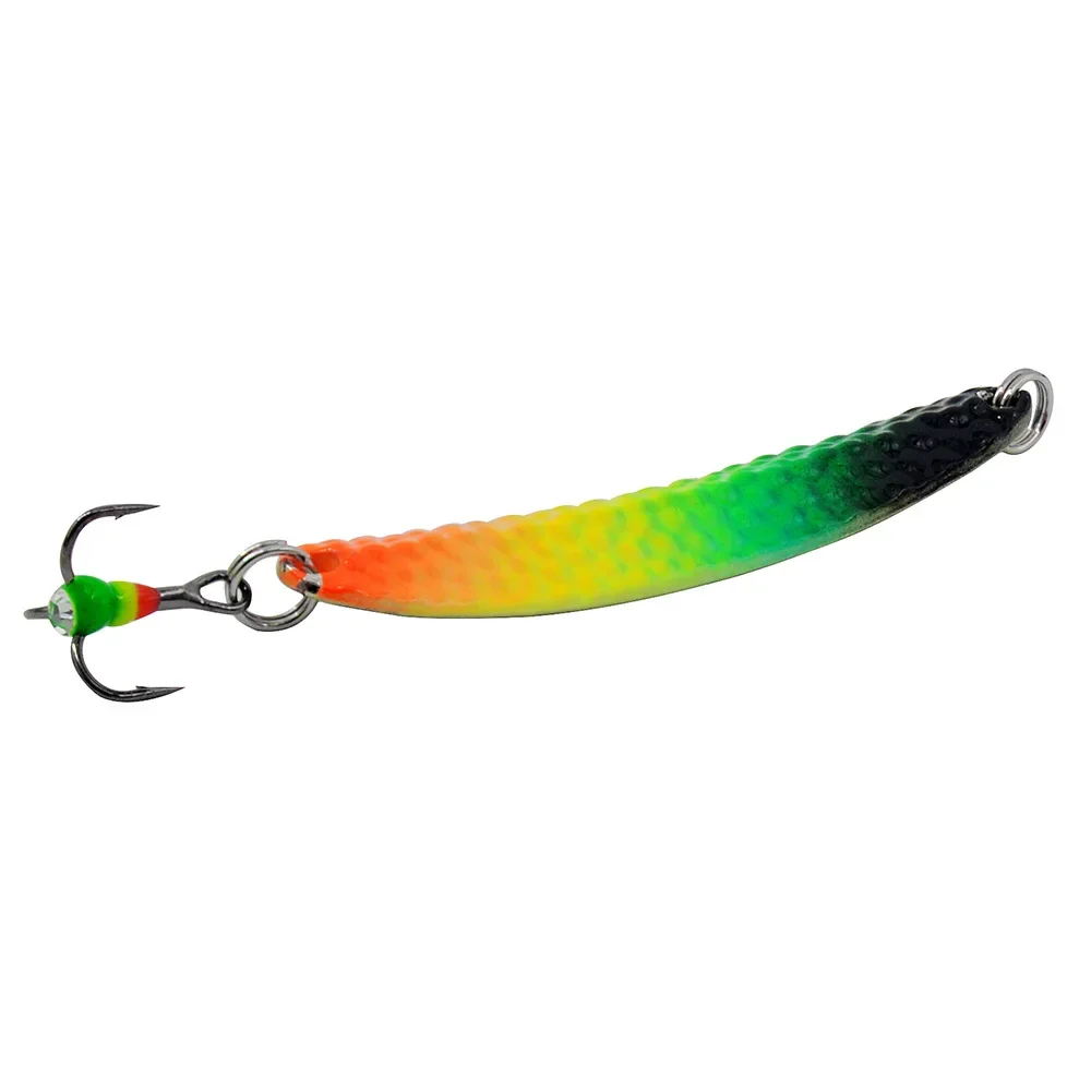 MUKUN 1 Uds nueva cuchara de Metal 10g señuelo de pesca en hielo para pesca en invierno Micro objeto cebo Artificial duro cebo de pesca señuelos - imagen 4