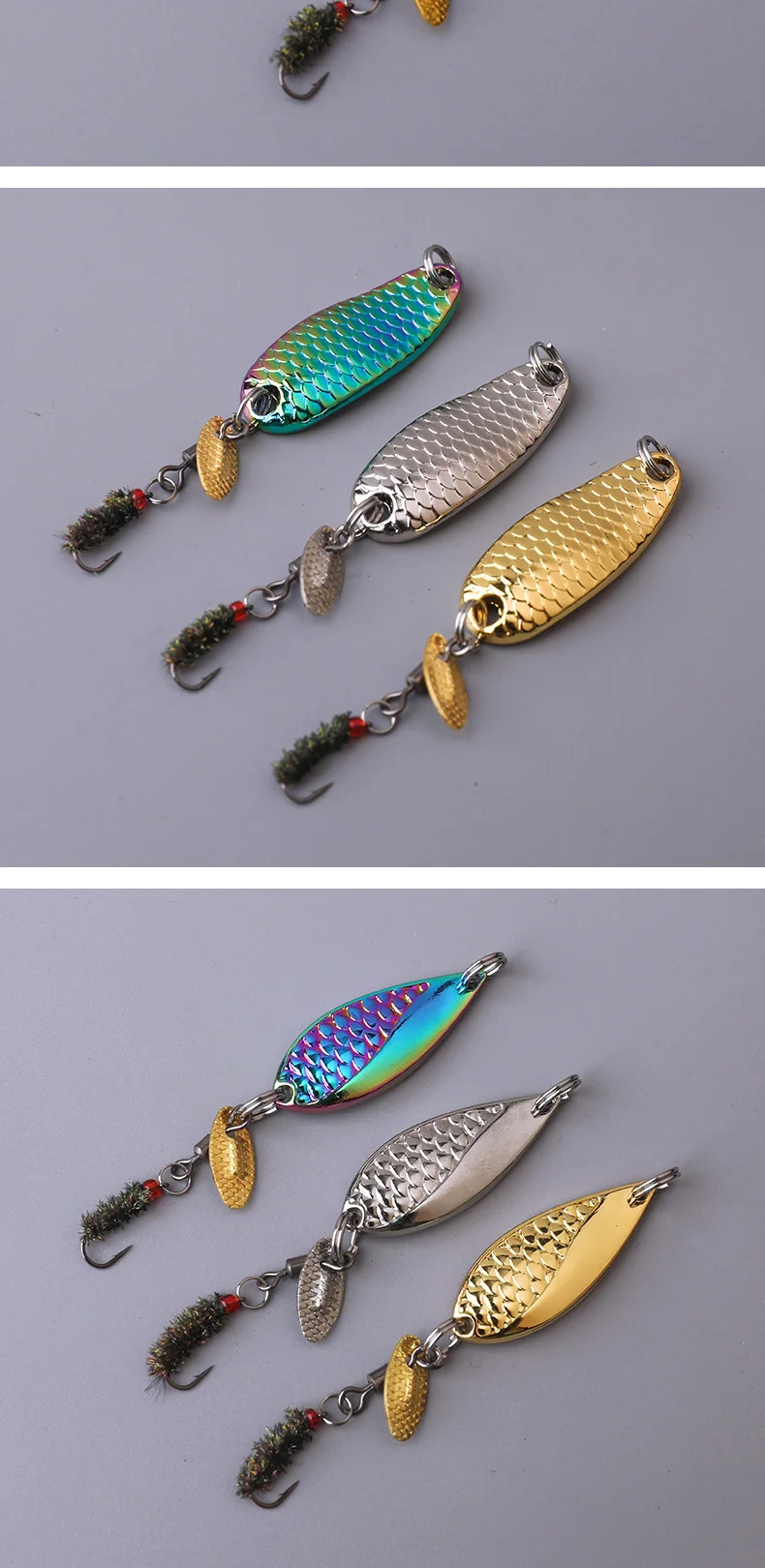 Señivos de pesca coloridos para atrapar peces grandes