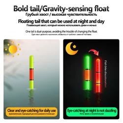 1 pieza de flotador de cambio de Color con Sensor de gravedad eléctrico + 1 CR425 + 1 tubo flotante + 1 ganchos de bolsa + 1 flotador de apoyo accesorios de Nano boya luminosa