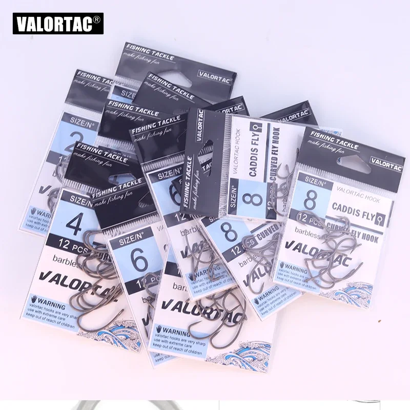 Anzuelo curvo de pesca de carpa, anzuelo de pesca con mosca, revestimiento antioxidante, color negro, alta resistencia, 12 unidades por lote - imagen 2