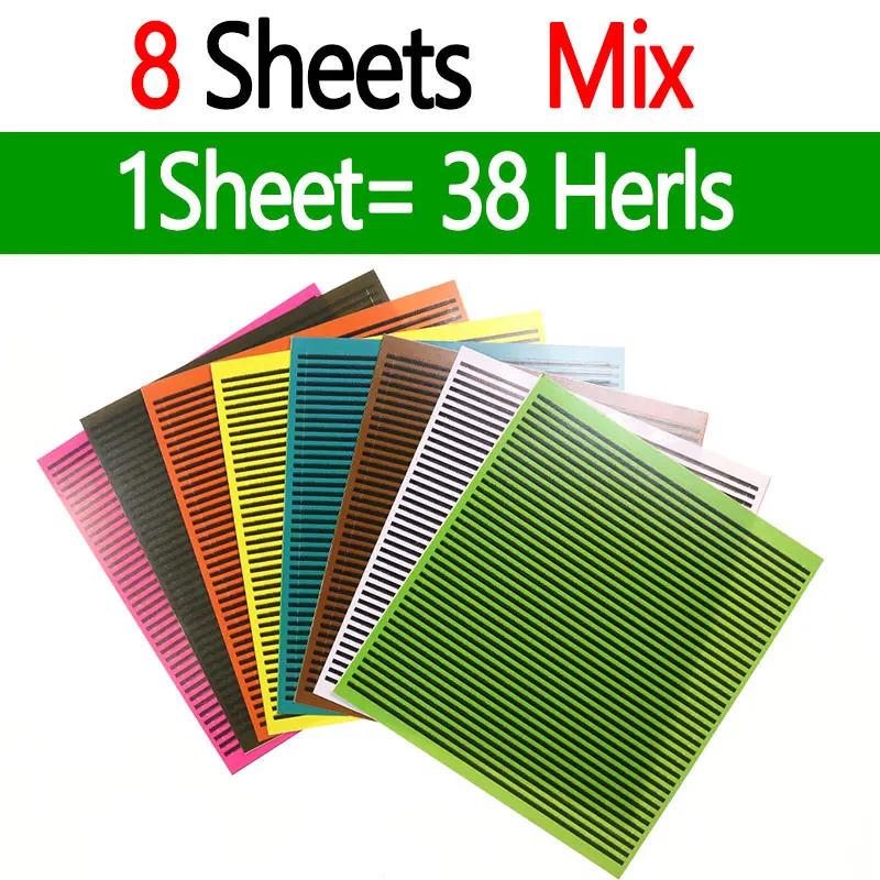 8 Sheets Mix Color