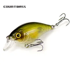 Señuelos de pesca Wobbler flotantes Countbass, señuelos de plástico duro con manivela para salmón, trucha, lubina, Lucio, 46mm, 6,8g
