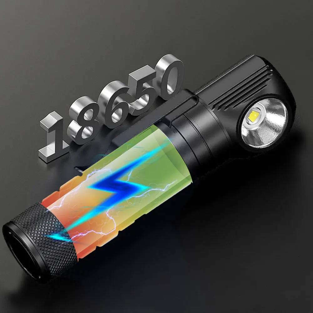 Faro de carga magnética 18650 SST40 LED linterna de noche lámpara de luz de memoria con indicador de potencia imán trasero - imagen 5