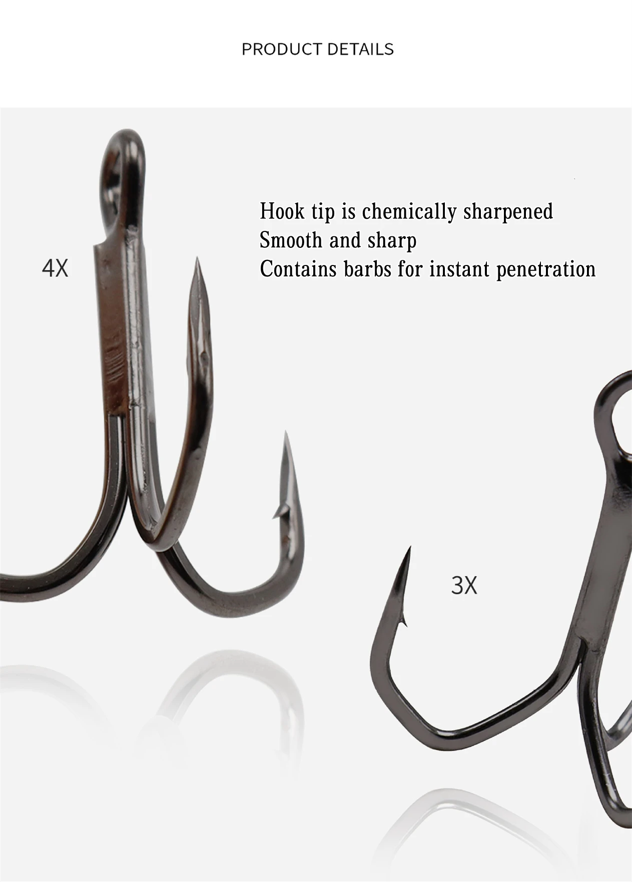 Mejore su experiencia de pesca con nuestros ganchos nítidos y duraderos