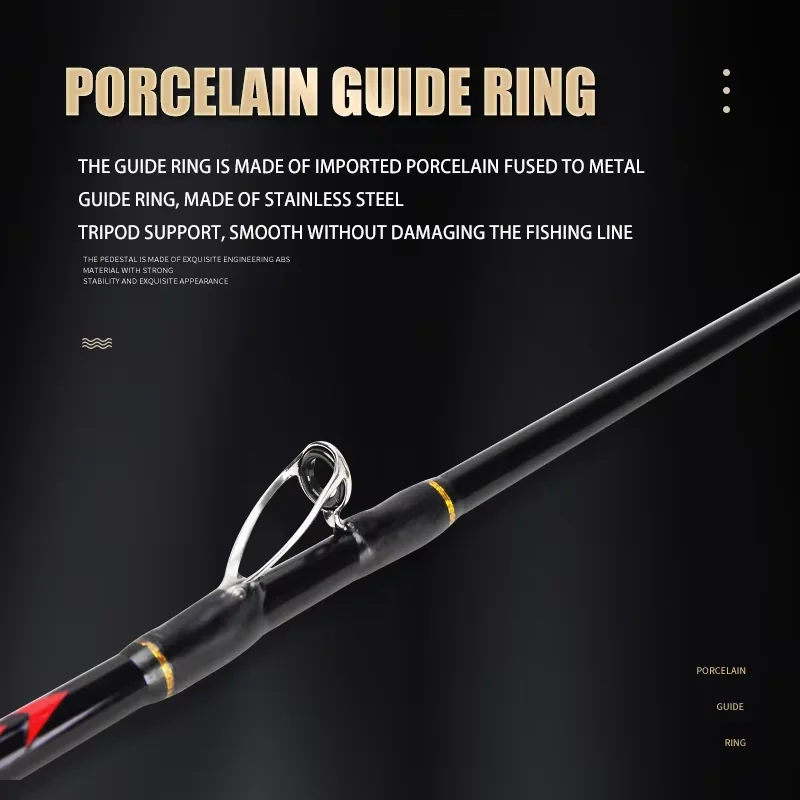 Caña de pescar con señuelo de lagarto, Surfcasting para carpa, caña de pescar telescópica en roca, caña ultraligera de fibra de carbono para carrete - imagen 3