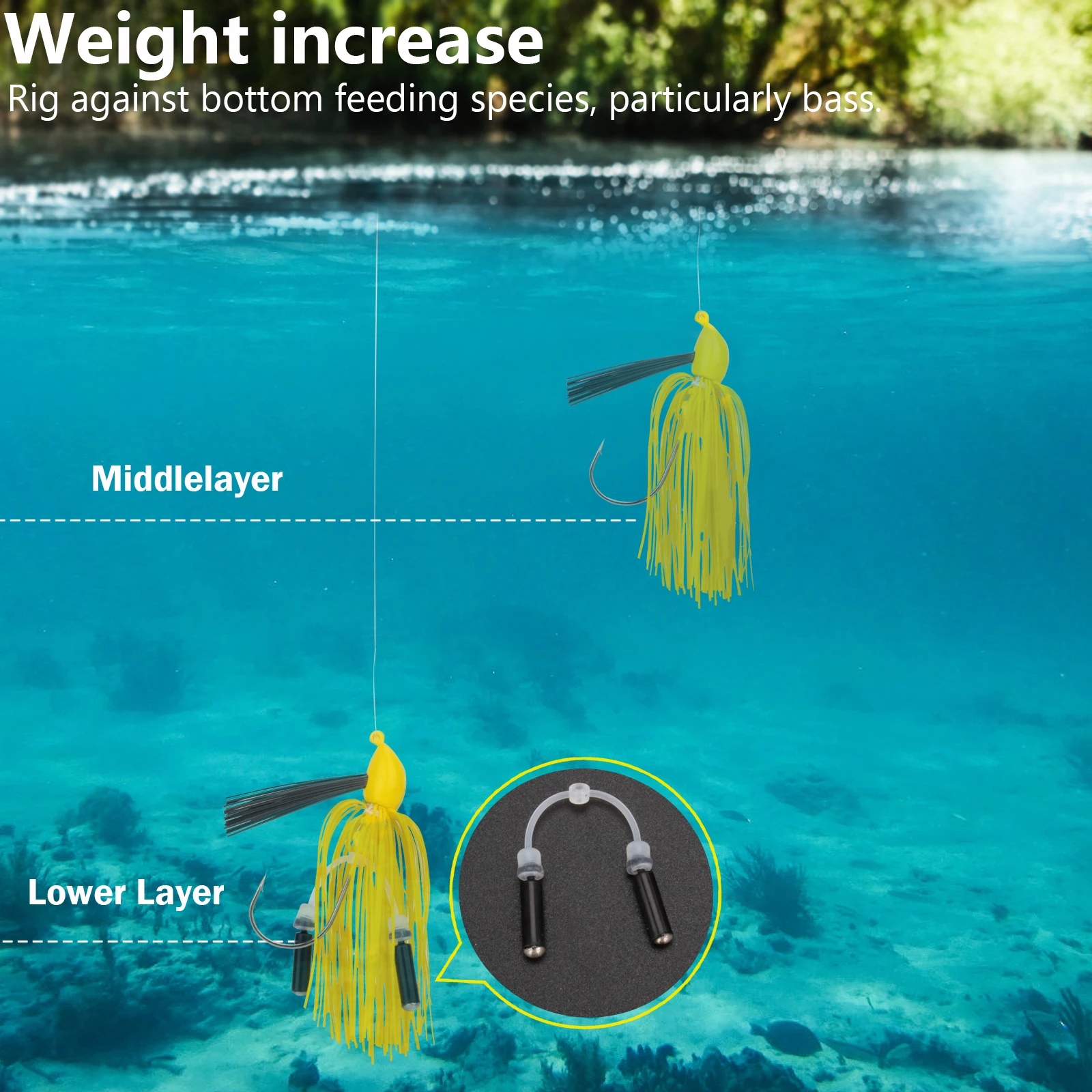 10 Uds. De faldas de silicona, accesorios para Señuelos de Pesca, cebo Artificial, falda de goma, plantillas de Pesca, sonajeros, aparejos de Pesca de lubina - imagen 2