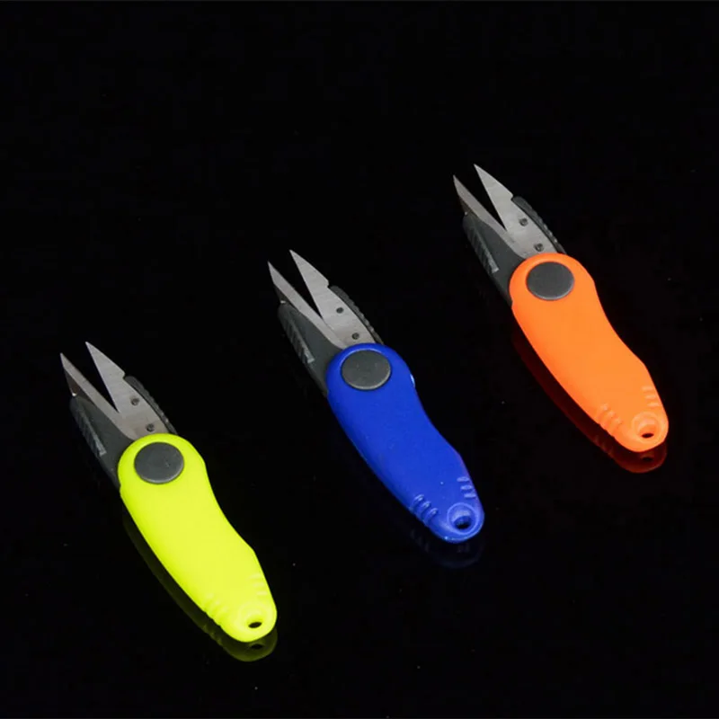 Tijeras multifuncionales 7,5*3,1 cm tijeras de acero inoxidable para uso de peces cortadora plegable tijera de pesca aparejos de pesca A318 - imagen 4