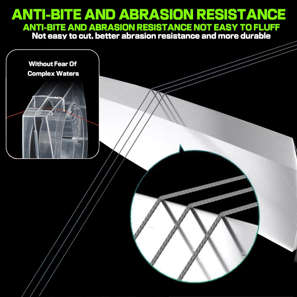 Fino sedal de pesca con mosca, cable trenzado multifilamento de 4 hebras para pesca de carpa, 300m, 500m, 10lb-80lb - imagen 4