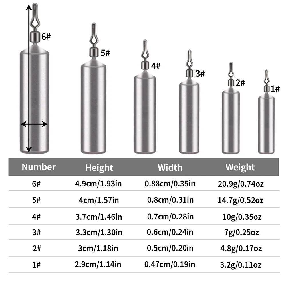 Plomo de pesca 3,5g 5g 7g 10g 14g 20g peso de tiro de gota accesorios de pesca de agua dulce y salada - imagen 5