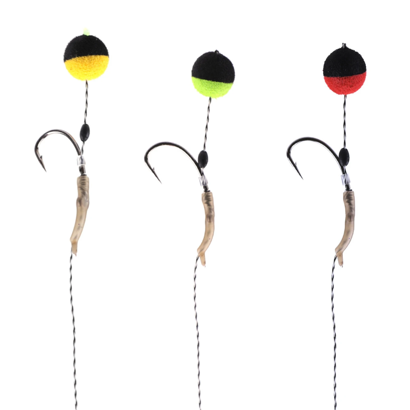10 Uds 11mm señuelo de pesca Diy cebo flotante para carpa cruciana Tilapia cabezona lubina prácticos accesorios de pesca al aire libre anzuelos - imagen 2