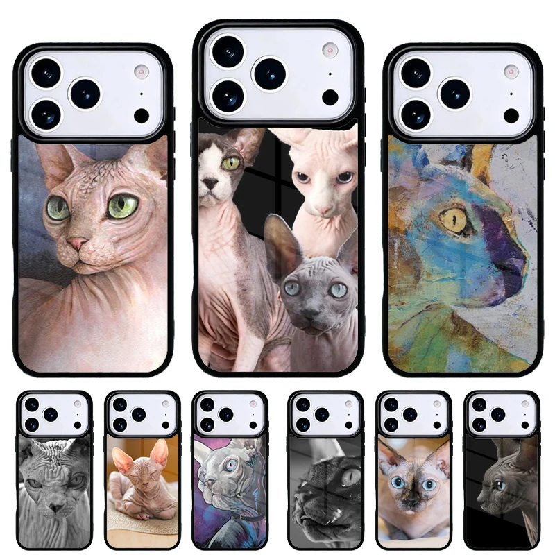 Funda iPhone con Diseño Gato Sphynx – Carcasa Trasera