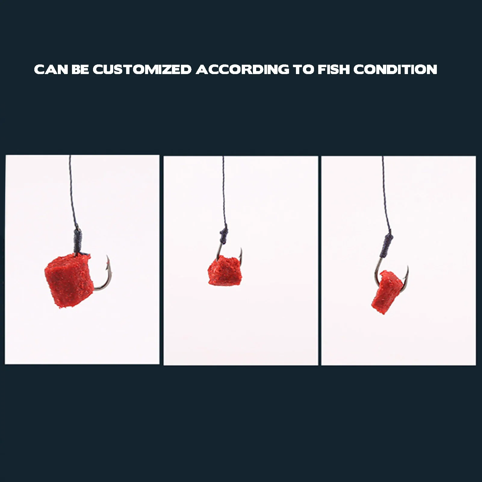 Cebo de pesca de pellets, cebo de hemoglobina de sabor a pescado de alta proteínidad, carpa cruciana portátil de agua dulce, cebos de hierba para peces - imagen 4