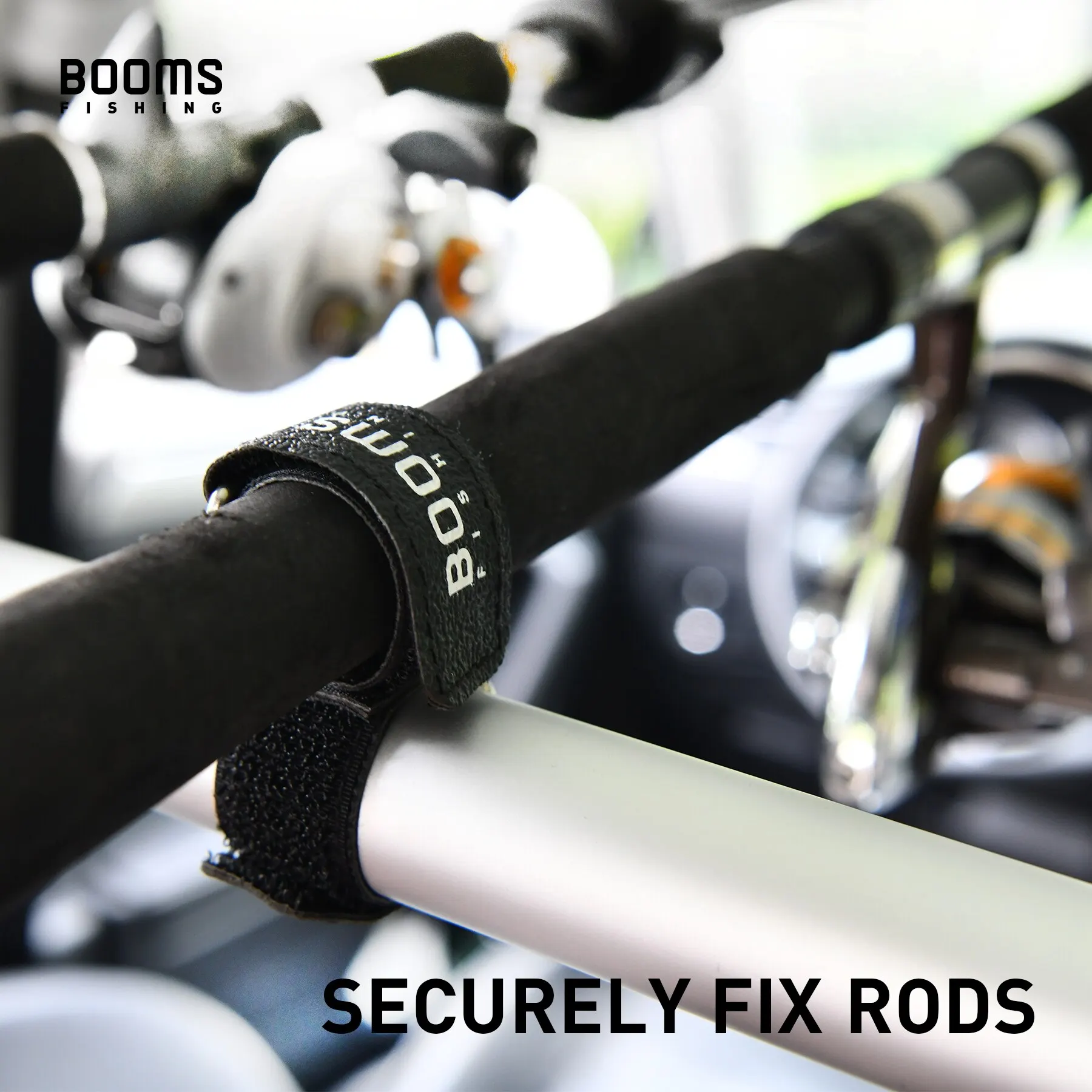 Booms Fishing RB2-soporte de caña de pescar para coche, Correa fuerte de 10 piezas para Barra de vehículo, estante de varillas, correa de poste portátil, accesorios de herramientas de pesca - imagen 3