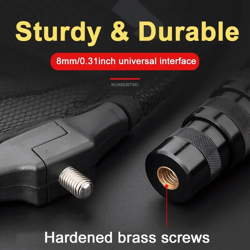 Marca MBLN, Red de aterrizaje plegable portátil de fibra de carbono, ultraligera, ultra duradera, extendida de 45 cm, plegada de 60 cm, red de captura - imagen 5