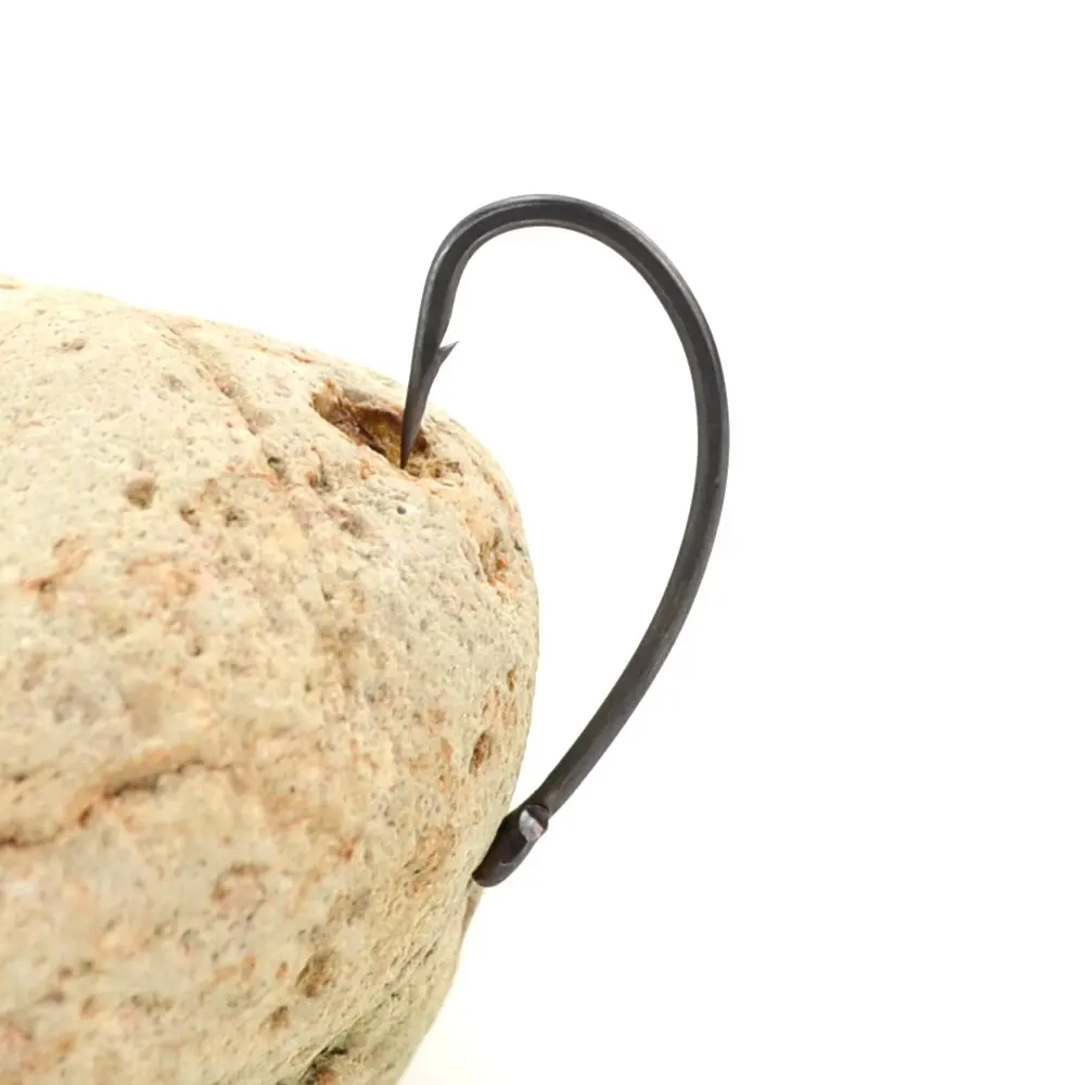 Hirisi 15x anzuelos de pesca de carpa con ojo Micro púa anzuelos de acero rico en carbono accesorios de pesca recubiertos de PTFE X915 - imagen 3