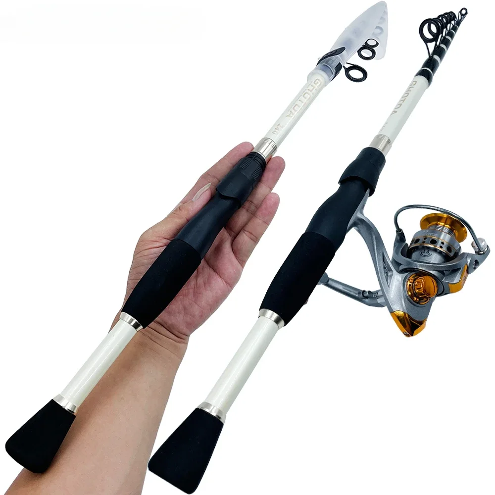 GHOTDA-caña de pescar giratoria, Kit de Pesca de alta velocidad, 1,6 M, 1,8 M, 2,1 M, 2,4 M, 5,2 M - imagen 5