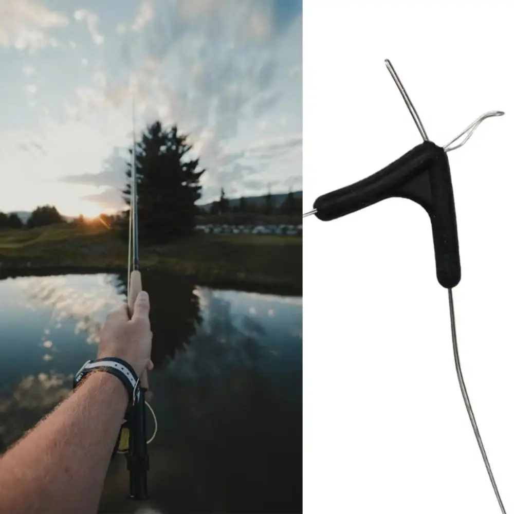 Aparejos de pesca, contactor de anzuelos dobles, dispositivo de bifurcación de línea de frijol espacial de uno a dos espacios, silicona duradera, 200 Uds. - imagen 2