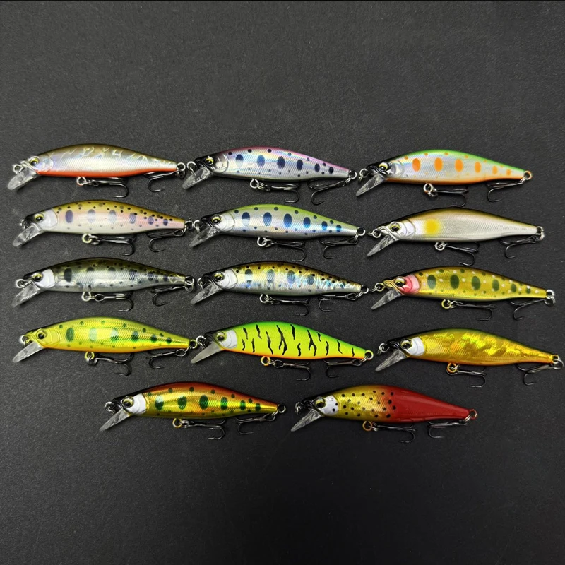 7,7g 63mm hundimiento Minnow señuelo de Pesca Artificial Pesca trucha señuelo arroyo lago aparejos de Pesca Jerkbait Rockfishing cebos duros - imagen 3