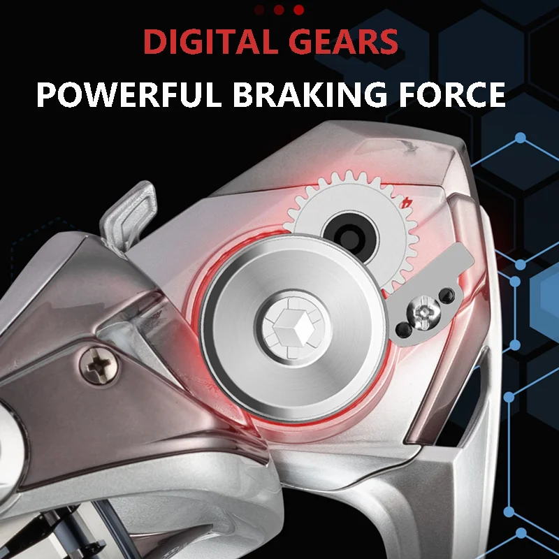 Carrete de pesca giratorio Mavllos FPS, relación de velocidad de potencia de arrastre de 10KG 5,2: 1 9BB 1000-3000, mango de aluminio CNC + carrete de pesca de lubina - imagen 4