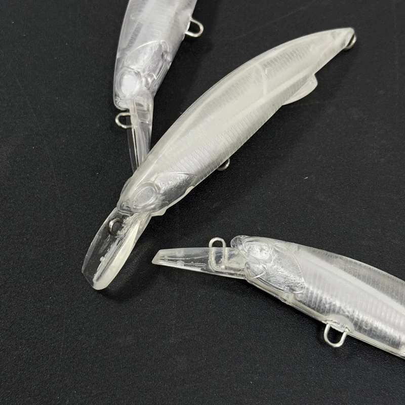 Señuelo de pececillo sin pintar de 20 piezas, cebo de Pesca de pececillo de hundimiento pesado, 38g, 92mm, cebos artificiales, Wobblers de Pesca para aparejos de trucha lubina - imagen 3