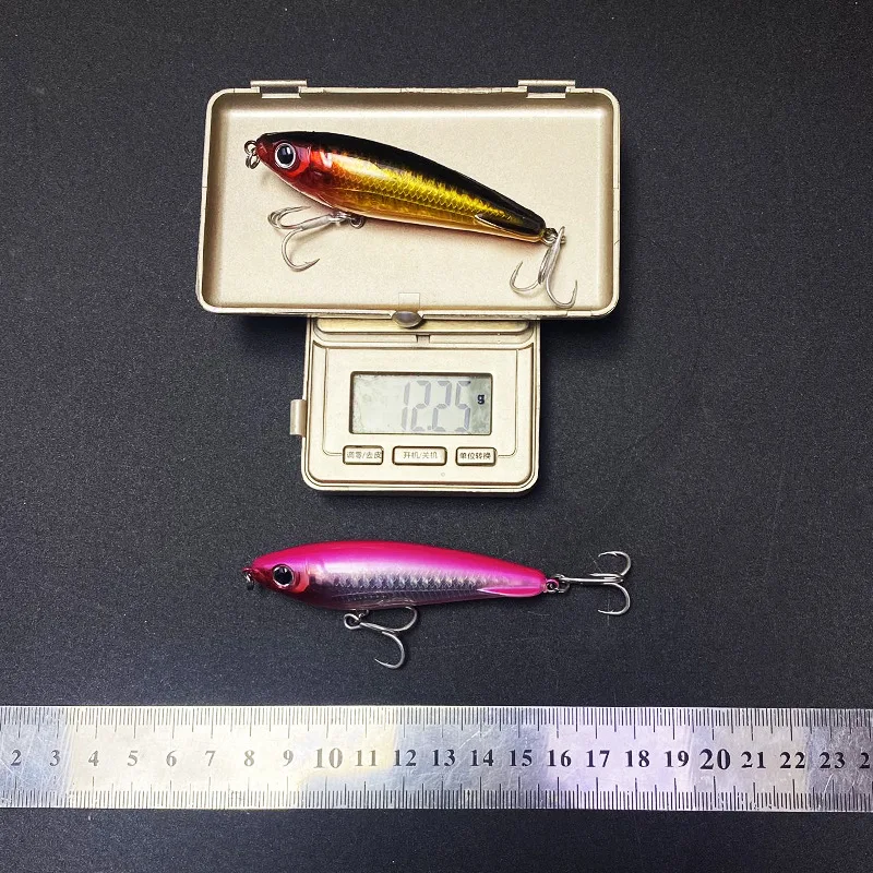 Señuelo de Pesca de 5 piezas Testar, cebo duro de 80mm y 12g, lápiz de hundimiento de fundición larga, Wobblers artificiales para Lucio, trucha, lubina, aparejos de Pesca - imagen 3