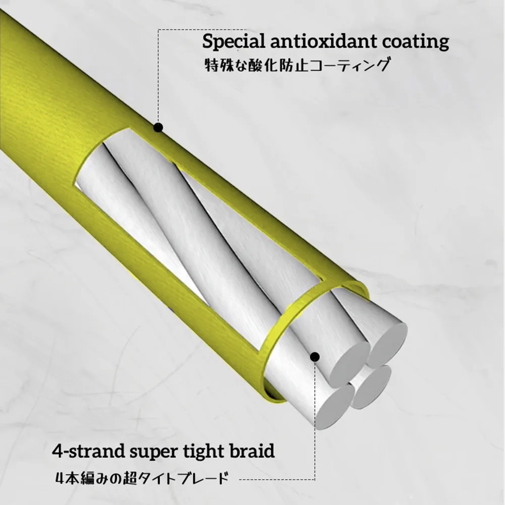 Línea de pesca trenzada extremadamente delgada de 4 hebras, 100M, 0,07-0,33mm, línea de pesca PE, línea multifilamento, pesca de carpa de agua salada suave - imagen 5