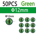 Green 12mm 50pcs