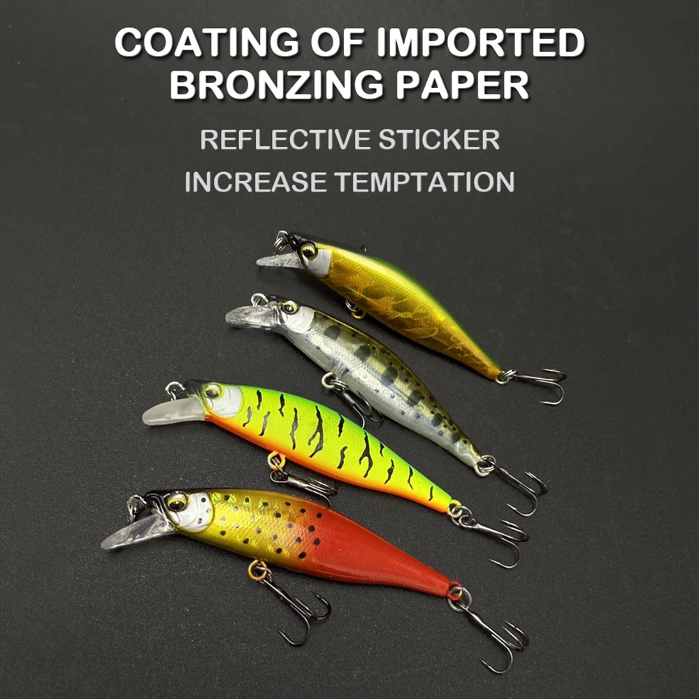 Señuelos de pesca de 6,3 cm y 7,7g, pececillo que se hunde, Wobbler, cebo duro Artificial de fundición larga, Jerkbait, accesorios de pesca, trucha y lubina MN712 - imagen 5
