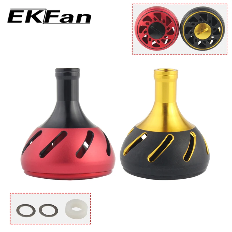 EKfan, 1 unidad, perilla de mango de pesca de aleación de aluminio de 38MM para fundición de cebo, piezas de carrete de pesca giratorio - imagen 4