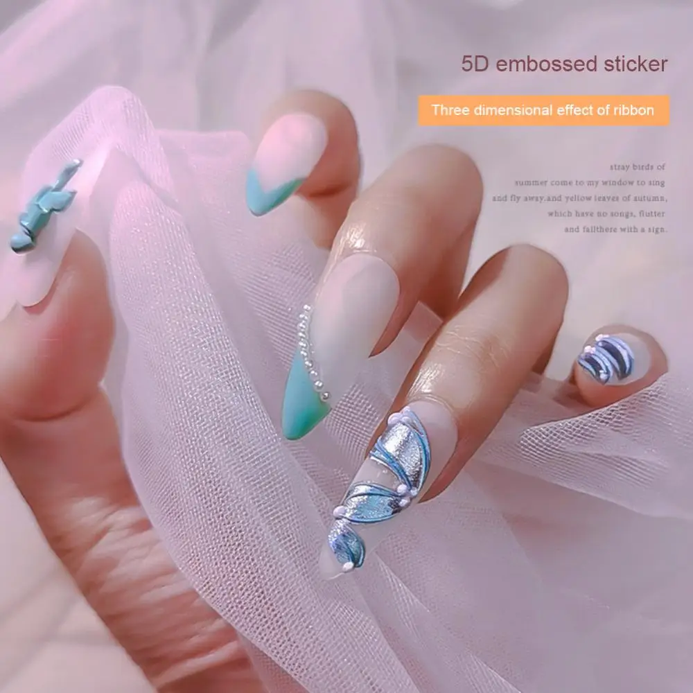 Calcomanía para uñas con dijes, varios estilos y colores disponibles, cada arco tiene un estado y forma diferentes - imagen 5