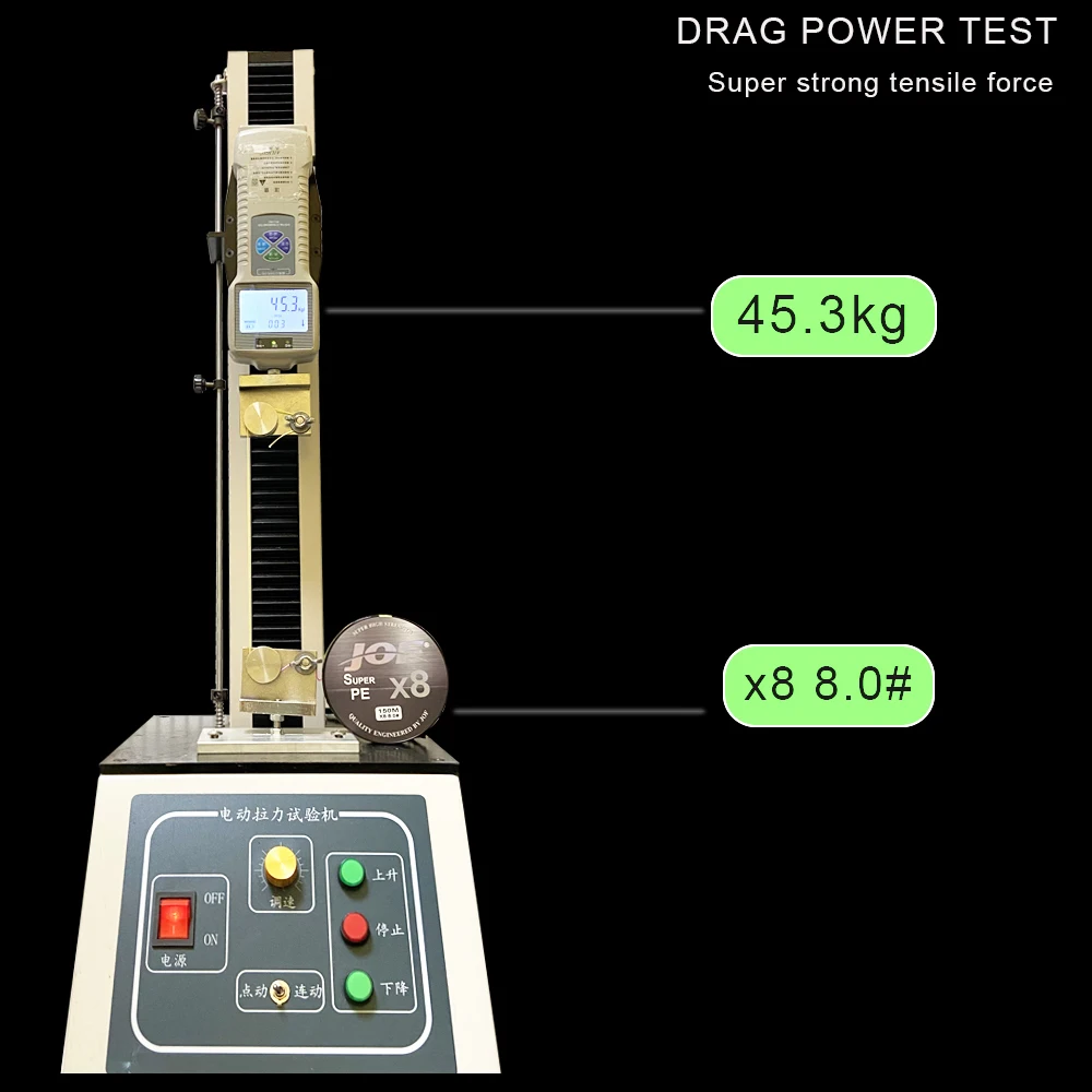 JOF-sedal de pesca de 8 hebras, alambre trenzado multifilamento de 300m, 500m, 1000M, 20-100LB, suave y fuerte para pesca de carpa - imagen 5