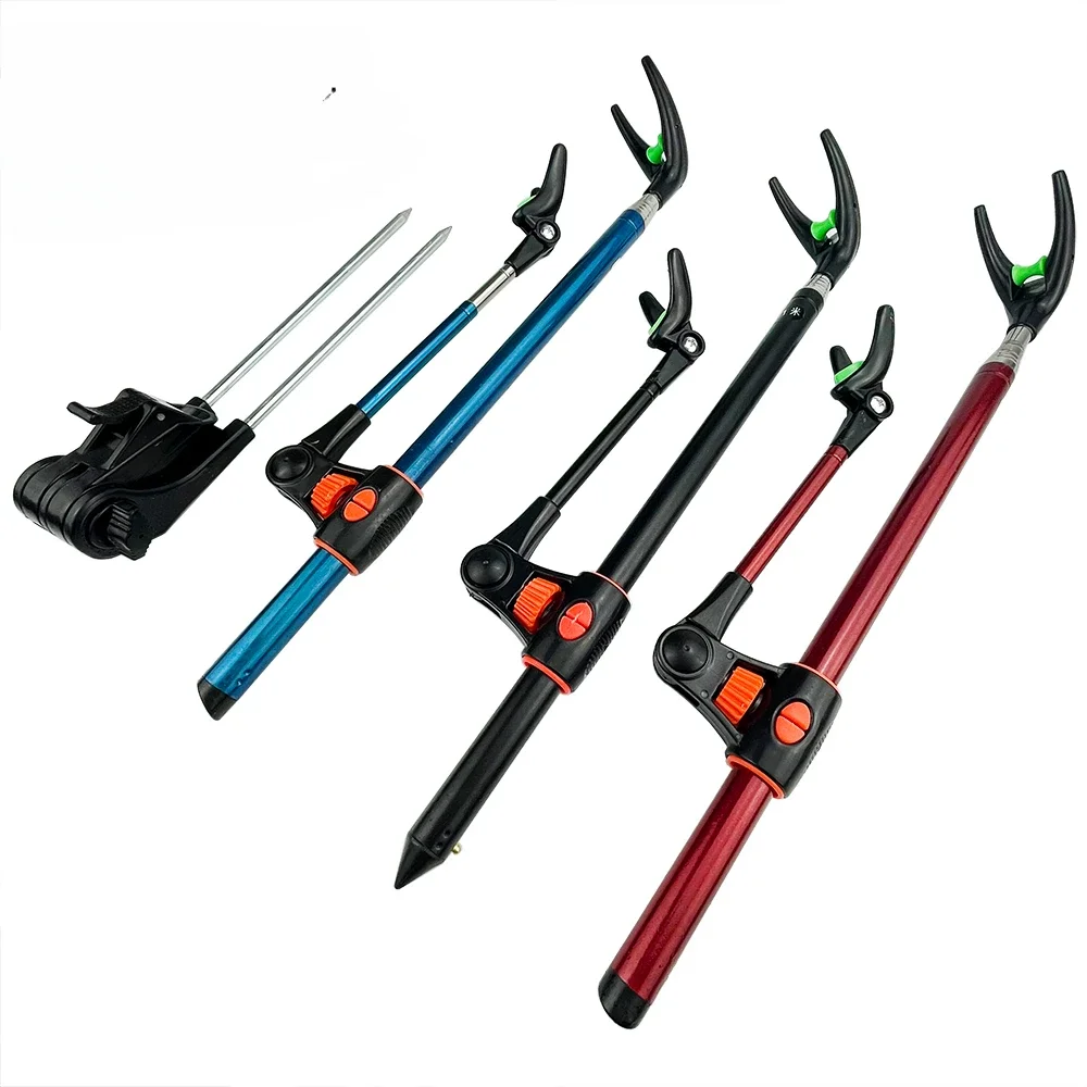 Soporte de caña de pescar de ajuste multiángulo, Base de acero inoxidable, soporte de caña de pescar de playa de mar, herramienta de Pesca de orilla - imagen 4