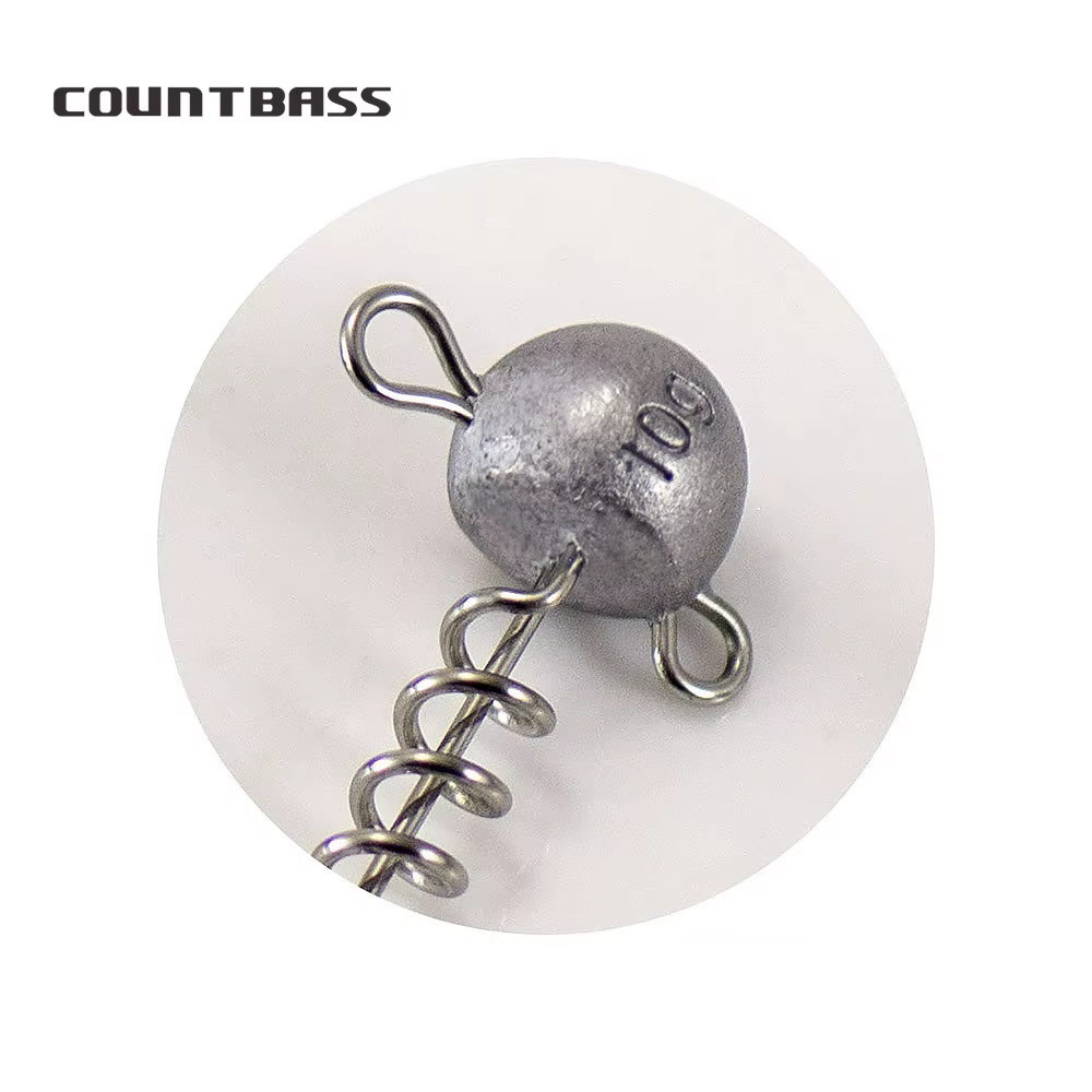 Countbass Jig Heads Schroef Lock In – Vinilos shad, gusano y pez - imagen 2
