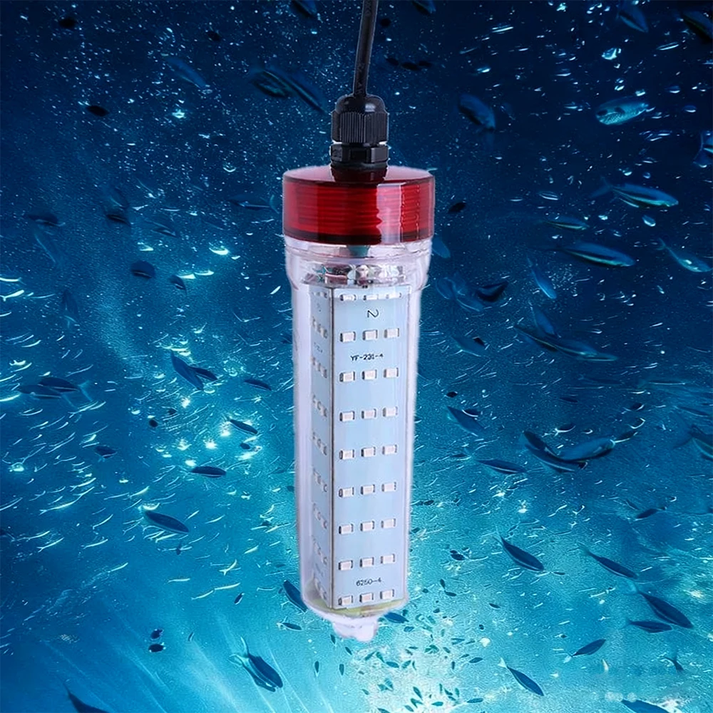 Luz de pesca con múltiples puertos de conexión de 5V-24V, accesorio de iluminación subacuática portátil LED para exteriores, luz de pesca nocturna, 1 ud.