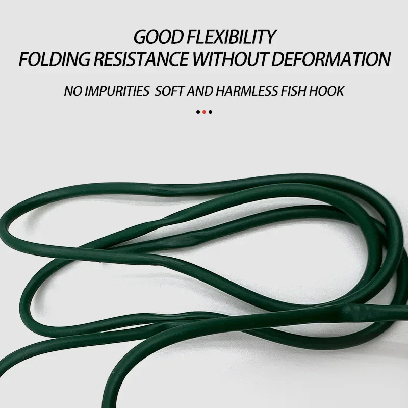 Herramientas de pesca de carpa, aparejos terminales de silicona suave antienredos, mangas de tubo, accesorios, 5 uds., 2M - imagen 4