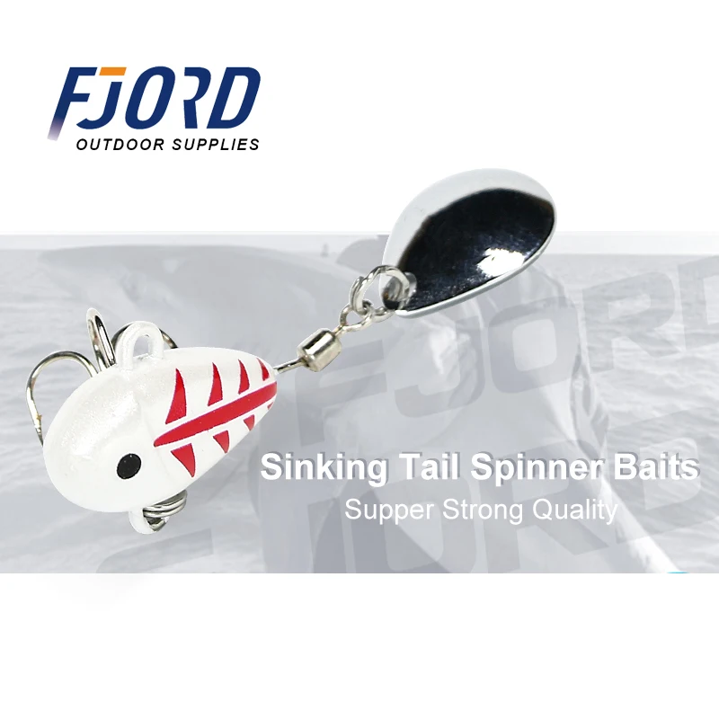 FJORD Spinner cuchara Metal VIB cola ajuste rápido 7g 10,5g 14g Swimbait señuelo de pesca Mini Jig Casting Shore cebos artificiales - imagen 5