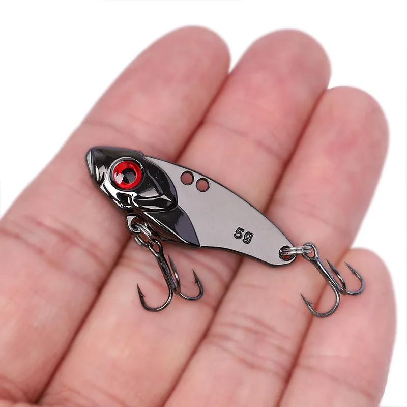 Señuelo de pesca con cuchara VIB, 3,5-7g, cebo de pesca giratorio de Metal, Crankbait, lubina, cebos duros artificiales, aparejos de pesca VIB de cigarra - imagen 3