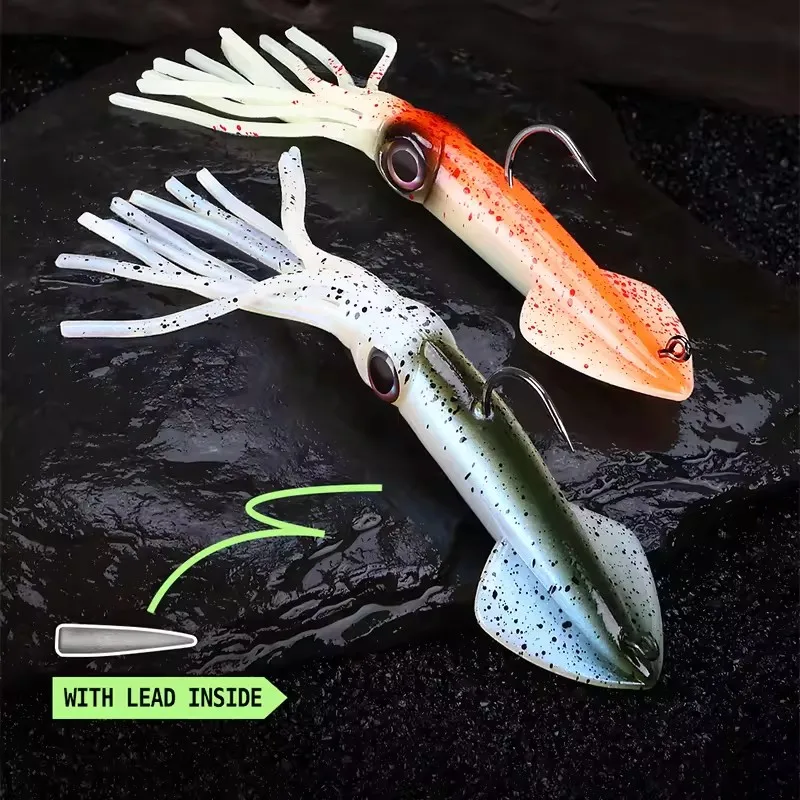 Vinilo Calamar con Plomo UV para Pesca en Agua Salada - imagen 4