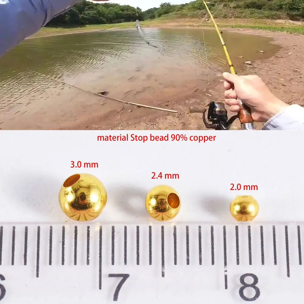 Cuentas de pesca de ojo de pez de 5/6/8mm, 100 piezas, mezcla de colores, perlas acrílicas de pesca, aparejos de pesca de lubina - imagen 5