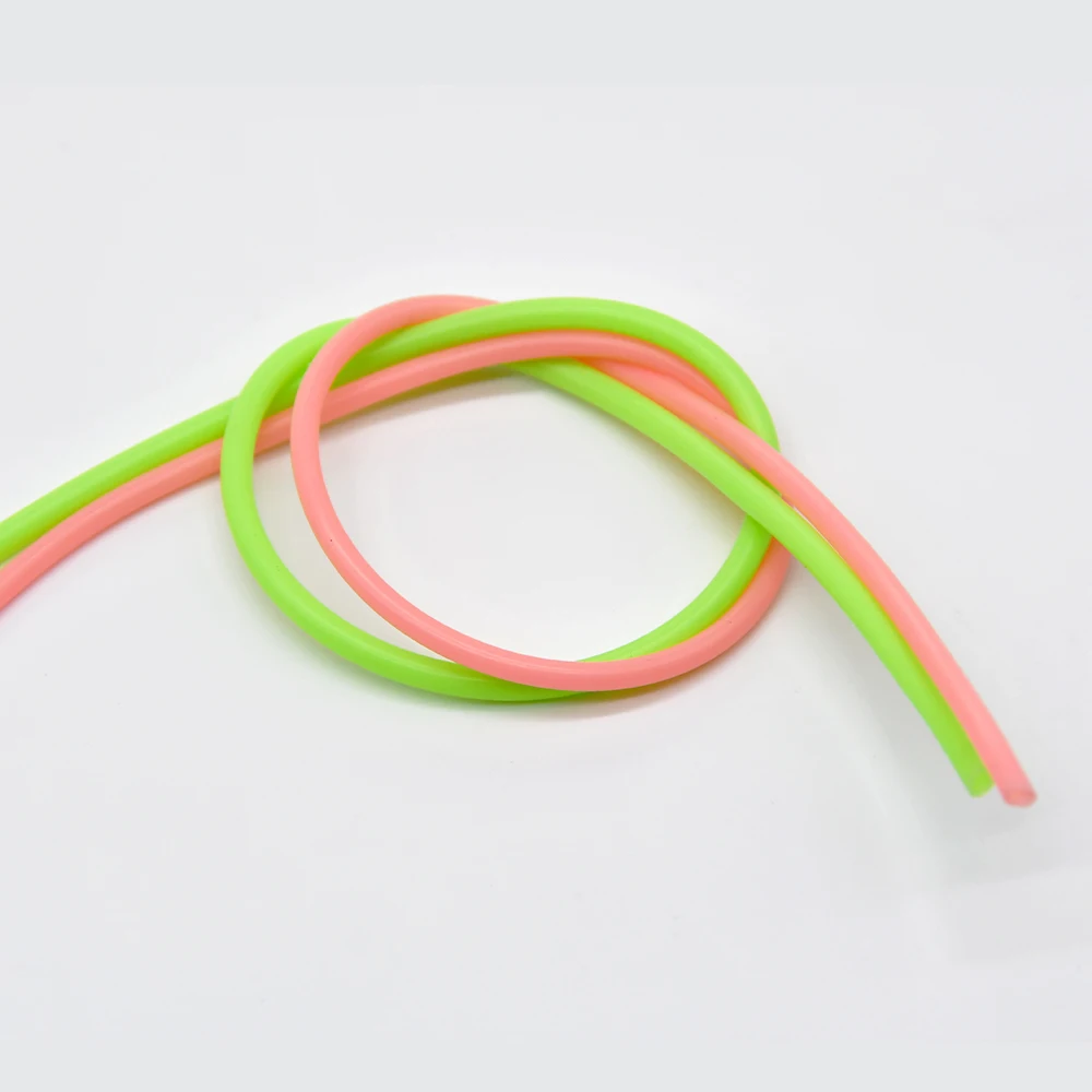 MNFT Tubo luminoso de silicona para pesca y vinilos - Verde/Rosa - imagen 5