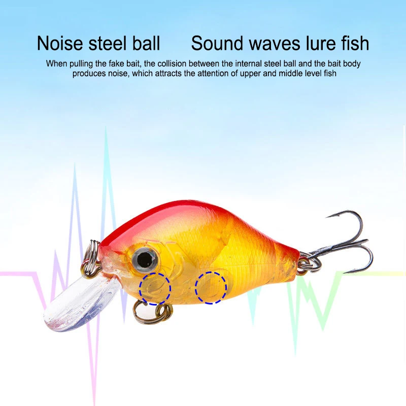 Señuelo de pesca ultraligero portátil, cebo falso de pececillo de 8g, ojos 3D de imitación artificiales, cebo de pesca para agua dulce y salada, 6cm, 1 ud. - imagen 4