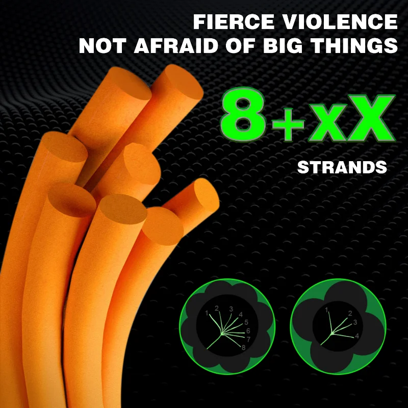 Sougayilang-sedal trenzado de 8 hebras para pesca de carpa, multifilamento de 100M y 300M, 20-85lb, accesorios de pesca - imagen 4