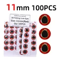 100pcs red 11mm