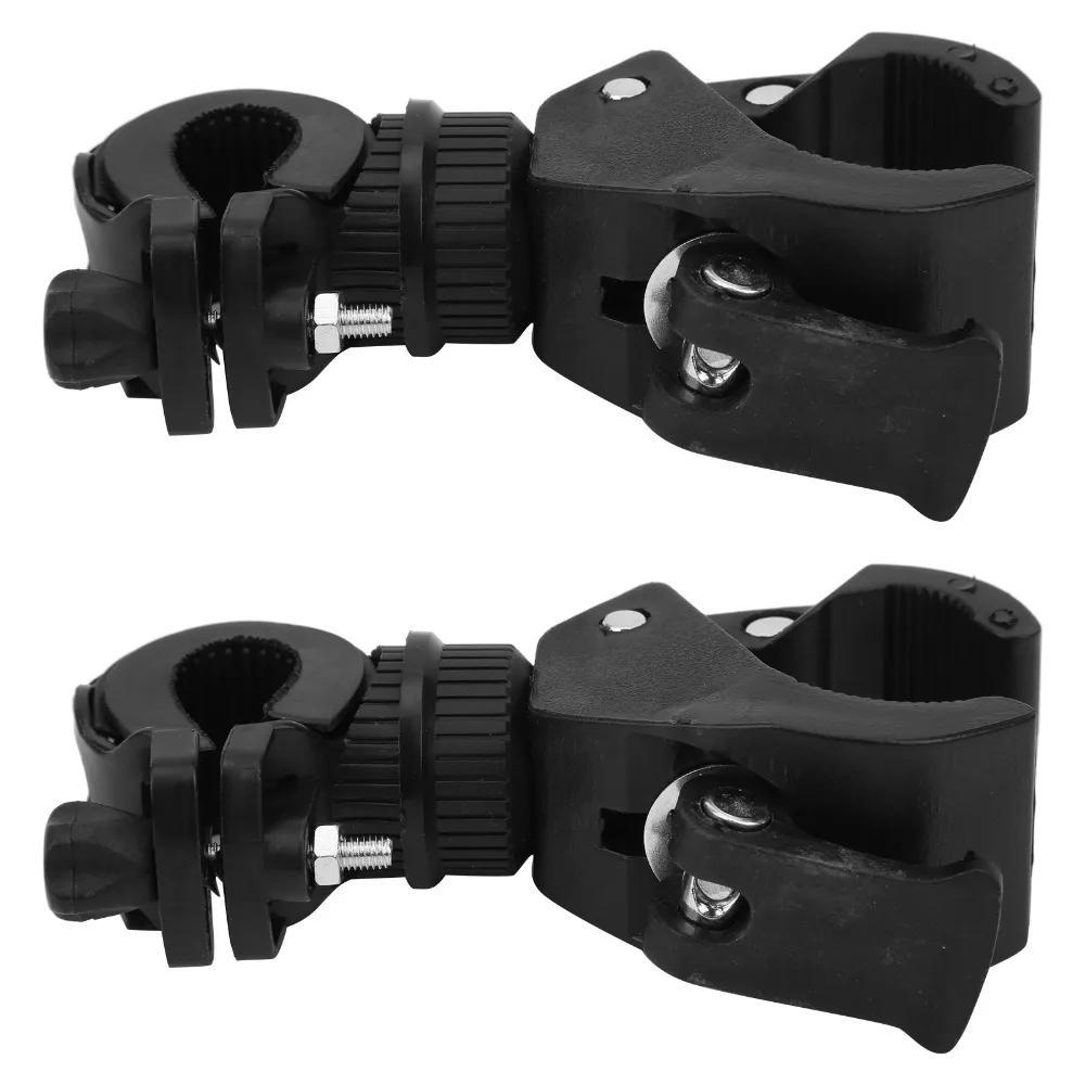 Soporte luz 360º para bici de montaña con abrazadera negra - imagen 2