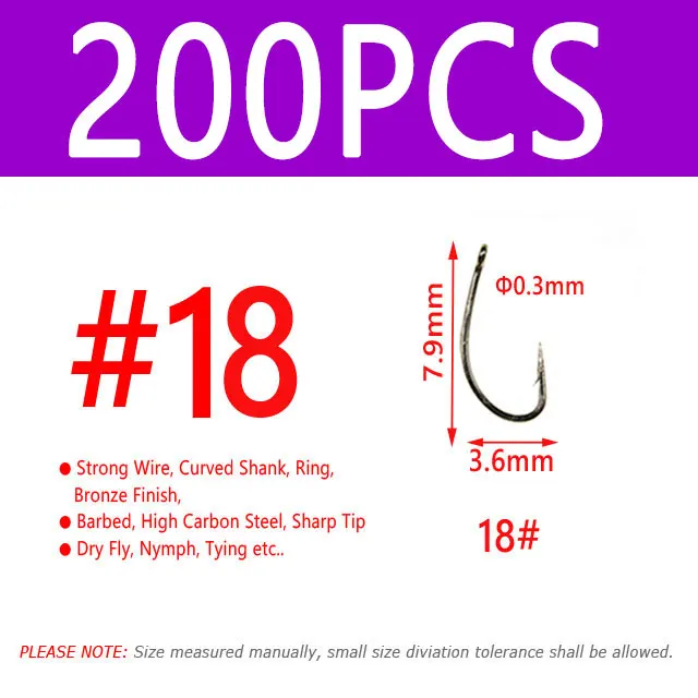 200PCS Size 18