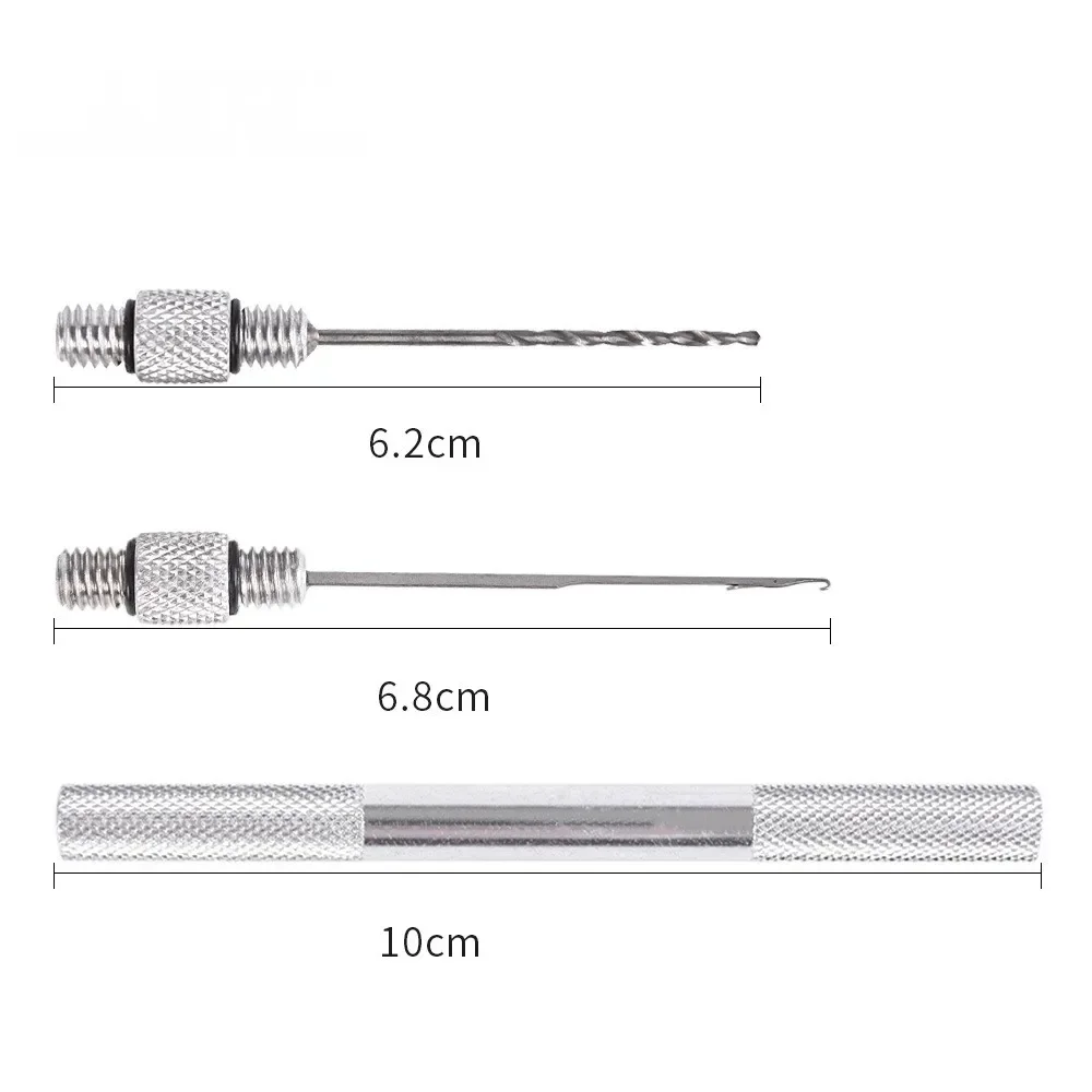 Juego 5 en 1 de aparejo de pesca de carpa, herramienta de aguja de cebo, aparejos de taladro de pescado, cebo, boilie, aguja de hilo, aleación de aluminio antideslizante - imagen 5