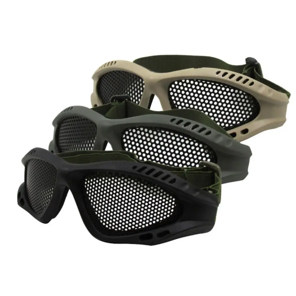 Gafas protectoras de malla metálica, protección ocular, gafas de senderismo ajustables, gafas protectoras antiniebla a prueba de arena para viaje - imagen 5